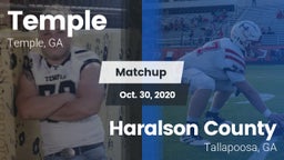 Matchup: Temple  vs. Haralson County  2020