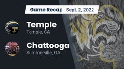 Recap: Temple  vs. Chattooga  2022