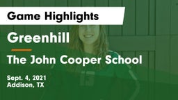 Greenhill  vs The John Cooper School Game Highlights - Sept. 4, 2021