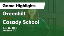 Greenhill  vs Casady School Game Highlights - Oct. 22, 2021