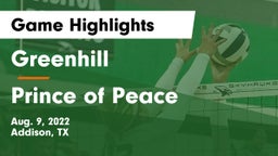 Greenhill  vs Prince of Peace  Game Highlights - Aug. 9, 2022