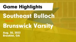 Southeast Bulloch  vs Brunswick Varsity Game Highlights - Aug. 30, 2022