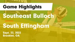Southeast Bulloch  vs South Effingham  Game Highlights - Sept. 22, 2022