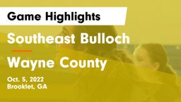 Southeast Bulloch  vs Wayne County  Game Highlights - Oct. 5, 2022
