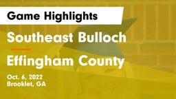Southeast Bulloch  vs Effingham County Game Highlights - Oct. 6, 2022