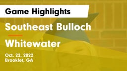 Southeast Bulloch  vs Whitewater  Game Highlights - Oct. 22, 2022