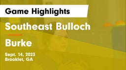 Southeast Bulloch  vs Burke Game Highlights - Sept. 14, 2023