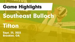 Southeast Bulloch  vs Tifton Game Highlights - Sept. 25, 2023