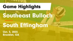 Southeast Bulloch  vs South Effingham Game Highlights - Oct. 5, 2023