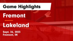 Fremont  vs Lakeland  Game Highlights - Sept. 26, 2023