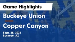 Buckeye Union  vs Copper Canyon  Game Highlights - Sept. 28, 2022