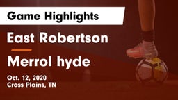 East Robertson  vs Merrol hyde Game Highlights - Oct. 12, 2020