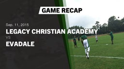 Recap: Legacy Christian Academy  vs. Evadale  2015