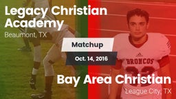 Matchup: Legacy Christian vs. Bay Area Christian  2015