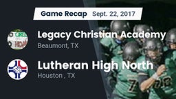 Recap: Legacy Christian Academy  vs. Lutheran High North  2017