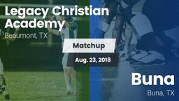 Matchup: Legacy Christian vs. Buna  2018