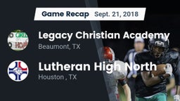 Recap: Legacy Christian Academy  vs. Lutheran High North  2018