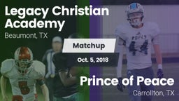 Matchup: Legacy Christian vs. Prince of Peace  2018