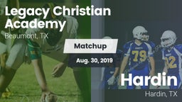 Matchup: Legacy Christian vs. Hardin  2019