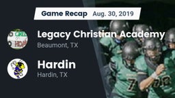 Recap: Legacy Christian Academy  vs. Hardin  2019
