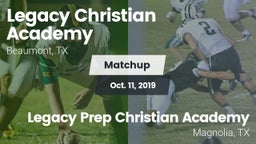 Matchup: Legacy Christian vs. Legacy Prep Christian Academy 2019