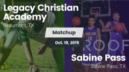 Matchup: Legacy Christian vs. Sabine Pass  2019