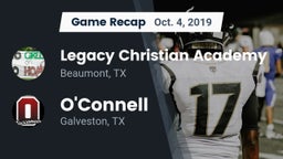 Recap: Legacy Christian Academy  vs. O'Connell  2019