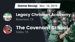 Recap: Legacy Christian Academy  vs. The Covenant School 2019