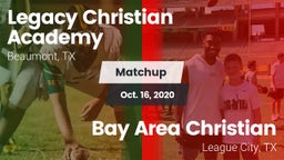 Matchup: Legacy Christian vs. Bay Area Christian  2020