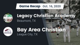 Recap: Legacy Christian Academy  vs. Bay Area Christian  2020