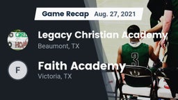 Recap: Legacy Christian Academy  vs. Faith Academy 2021