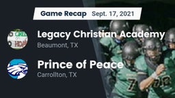 Recap: Legacy Christian Academy  vs. Prince of Peace  2021