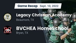 Recap: Legacy Christian Academy  vs. BVCHEA HomeSchool  2022