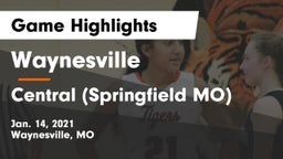 Waynesville  vs Central  (Springfield MO) Game Highlights - Jan. 14, 2021