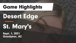 Desert Edge  vs St. Mary's  Game Highlights - Sept. 1, 2021
