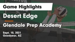Desert Edge  vs Glendale Prep Academy  Game Highlights - Sept. 10, 2021