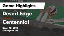 Desert Edge  vs Centennial  Game Highlights - Sept. 10, 2021
