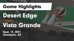 Desert Edge  vs Vista Grande Game Highlights - Sept. 14, 2021