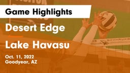 Desert Edge  vs Lake Havasu  Game Highlights - Oct. 11, 2022