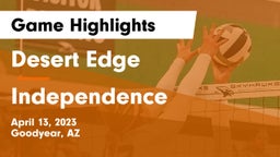 Desert Edge  vs Independence  Game Highlights - April 13, 2023