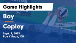 Bay  vs Copley  Game Highlights - Sept. 9, 2023