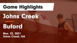 Johns Creek  vs Buford  Game Highlights - Nov. 22, 2021