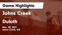 Johns Creek  vs Duluth  Game Highlights - Nov. 30, 2021