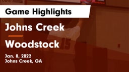 Johns Creek  vs Woodstock  Game Highlights - Jan. 8, 2022