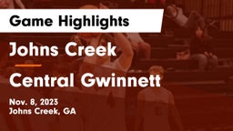 Johns Creek  vs Central Gwinnett  Game Highlights - Nov. 8, 2023