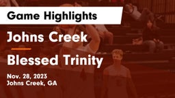 Johns Creek  vs Blessed Trinity  Game Highlights - Nov. 28, 2023