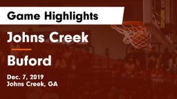 Johns Creek  vs Buford  Game Highlights - Dec. 7, 2019