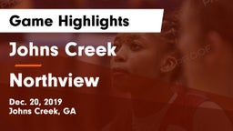 Johns Creek  vs Northview  Game Highlights - Dec. 20, 2019