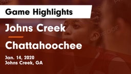 Johns Creek  vs Chattahoochee  Game Highlights - Jan. 14, 2020