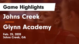 Johns Creek  vs Glynn Academy Game Highlights - Feb. 25, 2020